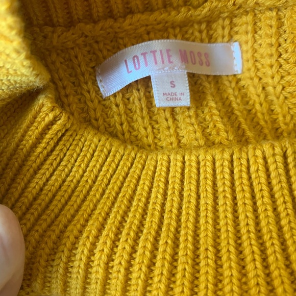 Lottos Moss X Pacsun Yellow and White Sweater - Picture 5 of 5